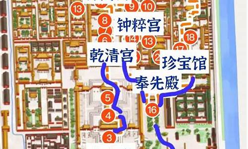 北京故宫路线图_北京故宫路线图简笔画