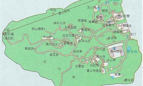 北京香山公园平面图_北京香山公园平面图高清